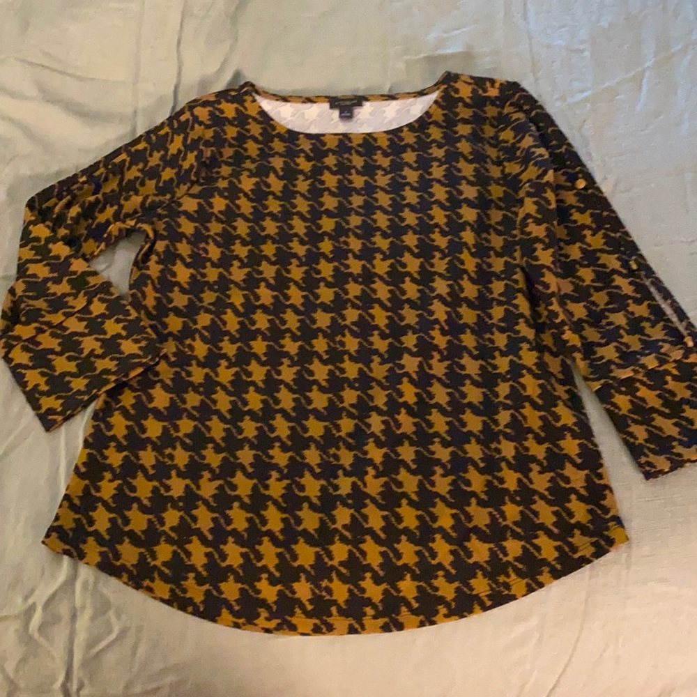 Anna Taylor houndstooth top